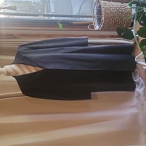 Vintage Dark Plaid Trench Coat